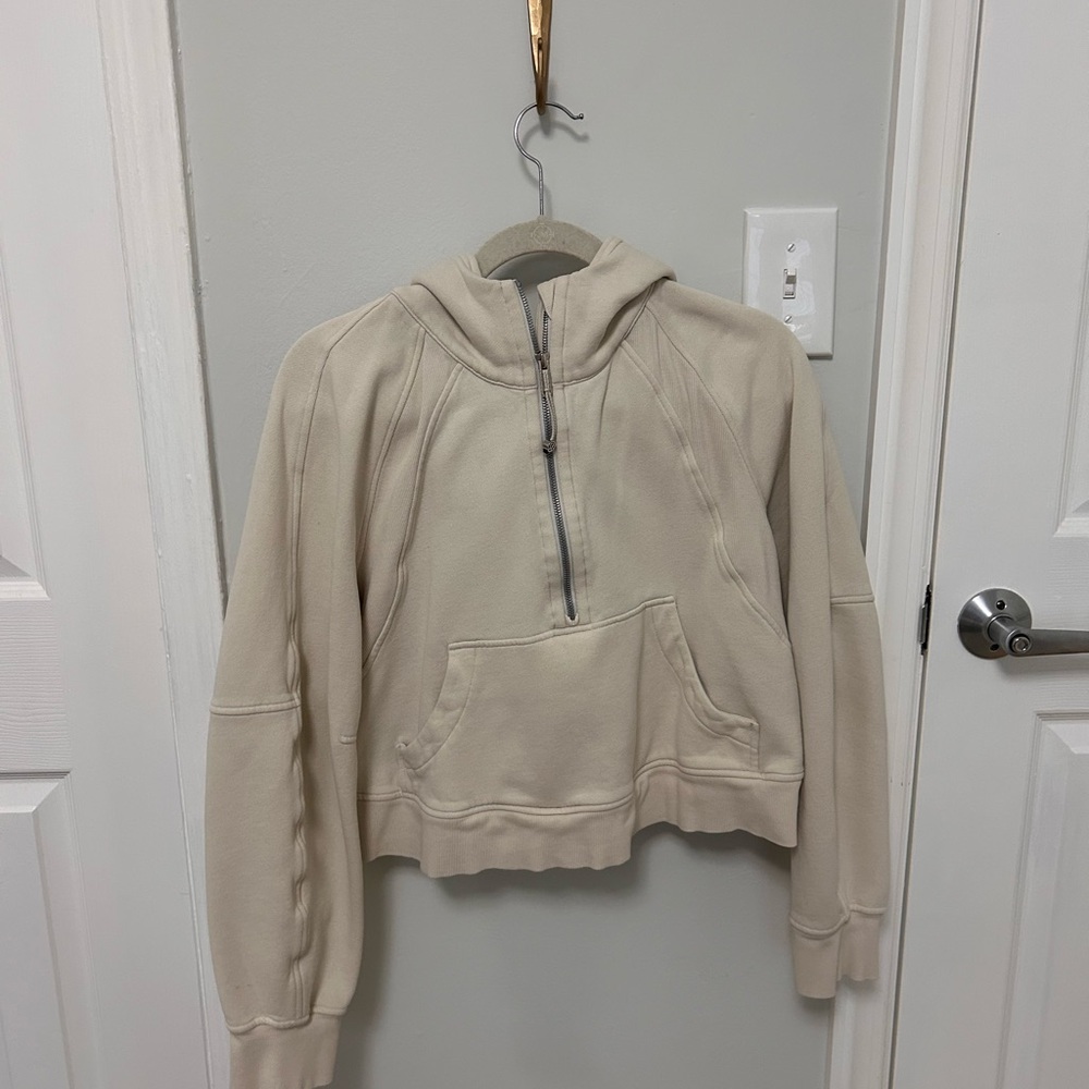 lululemon Scuba Cropped Oversized Quarter Zip | Size M/L